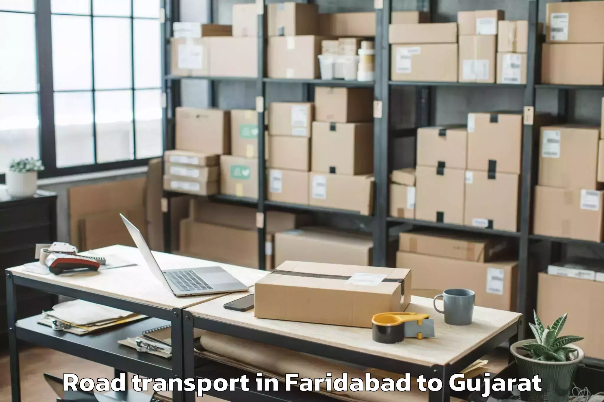 Reliable Faridabad to Vansada Road Transport